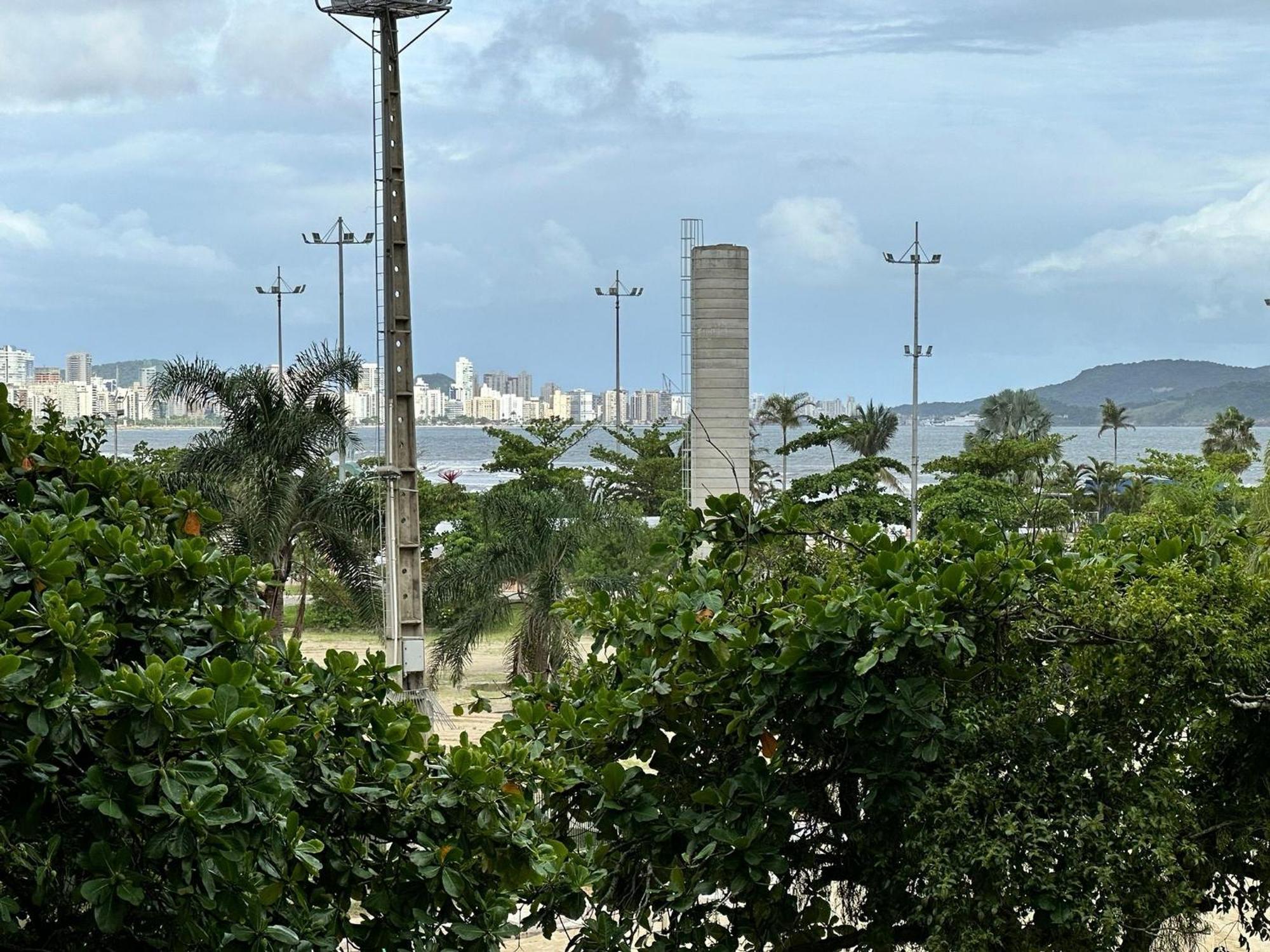 Ap Pe Na Areia Vista Parcial Mar Apartment Santos  Bagian luar foto