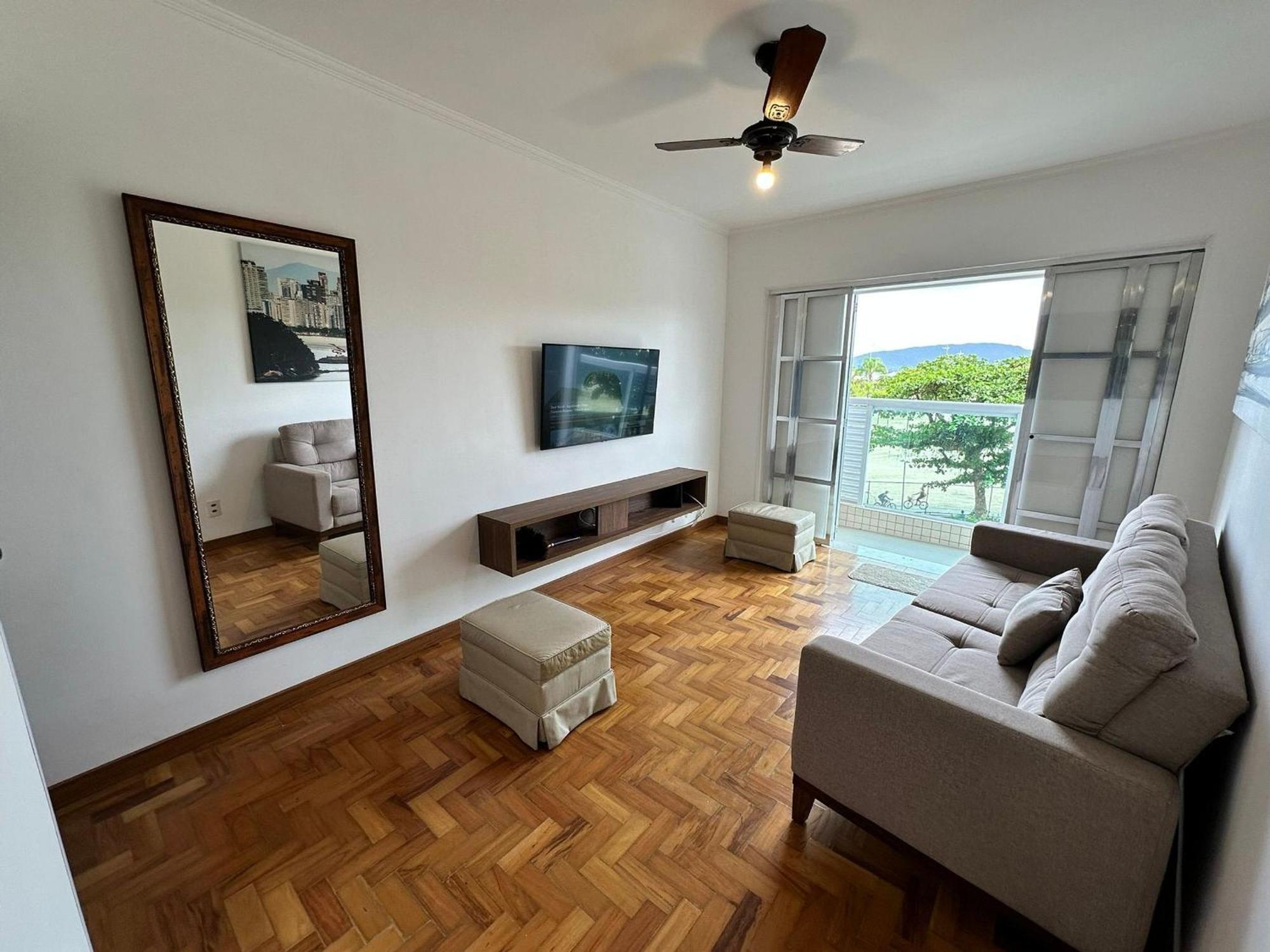 Ap Pe Na Areia Vista Parcial Mar Apartment Santos  Bagian luar foto