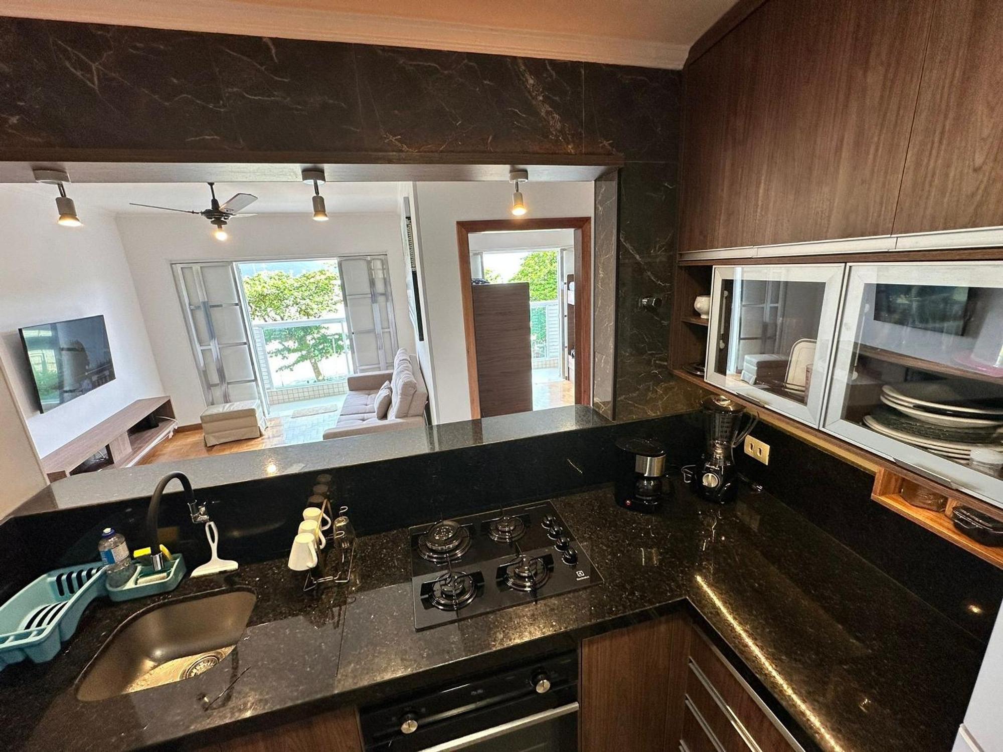 Ap Pe Na Areia Vista Parcial Mar Apartment Santos  Bagian luar foto