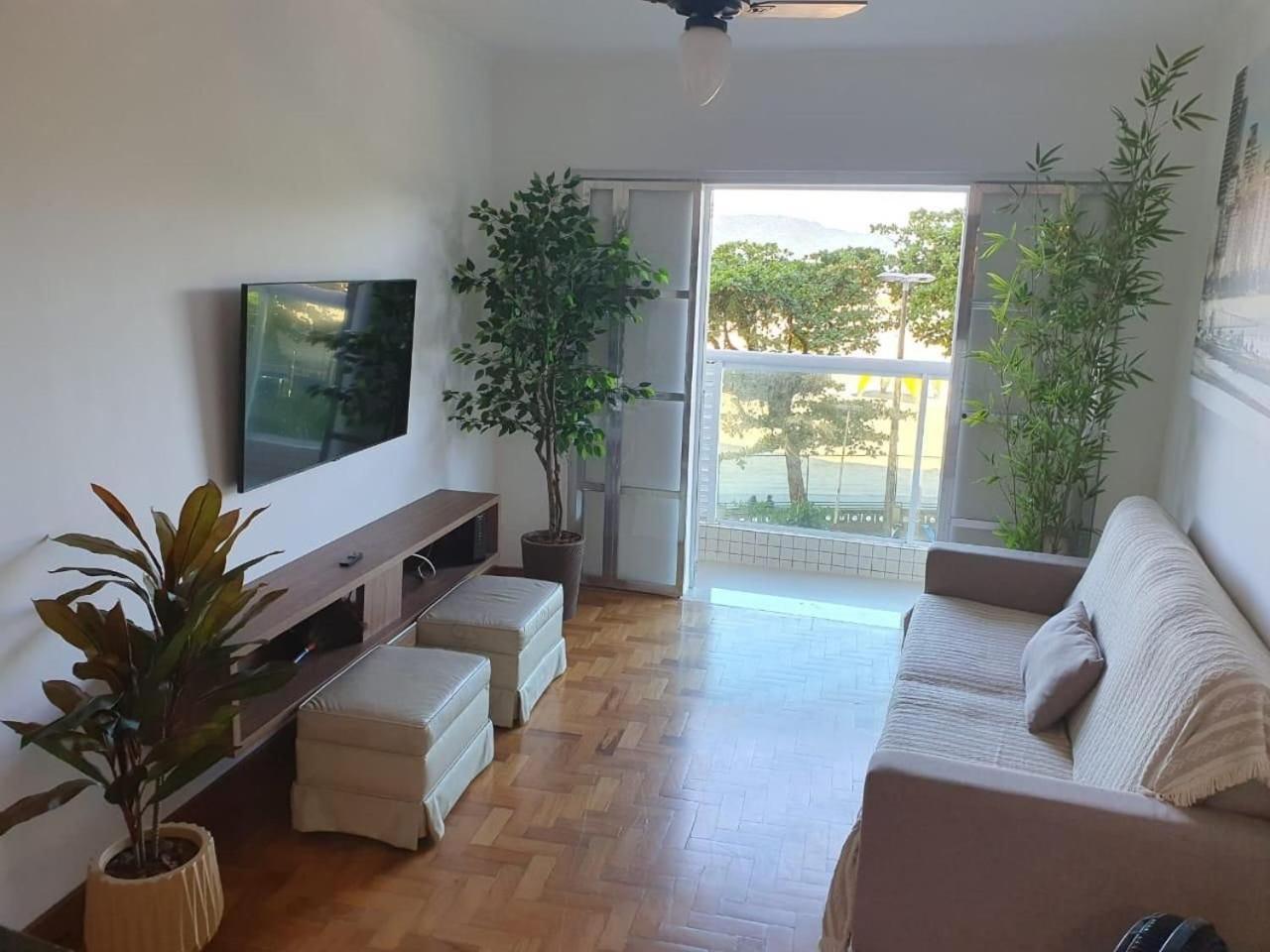 Ap Pe Na Areia Vista Parcial Mar Apartment Santos  Bagian luar foto