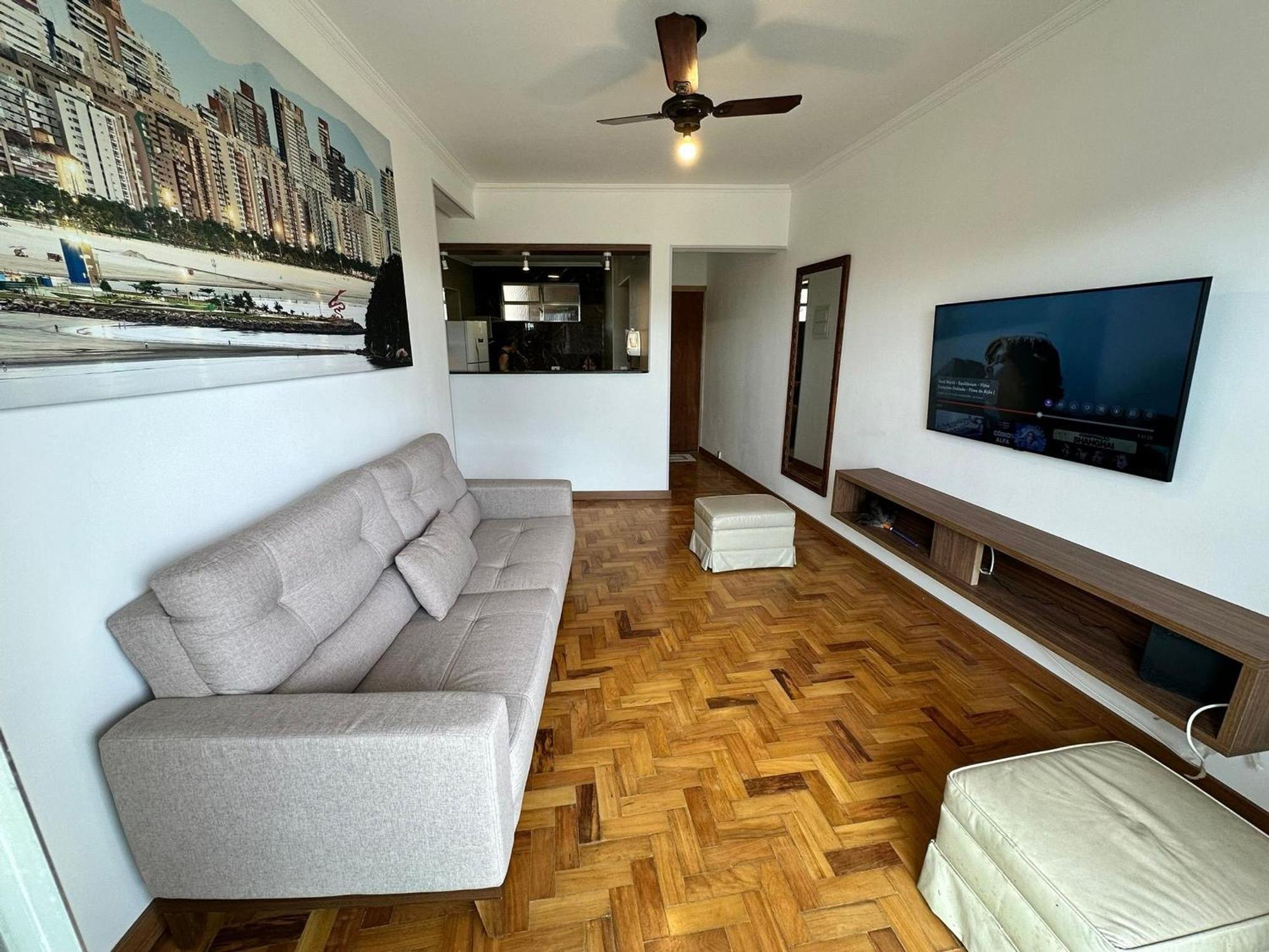 Ap Pe Na Areia Vista Parcial Mar Apartment Santos  Bagian luar foto