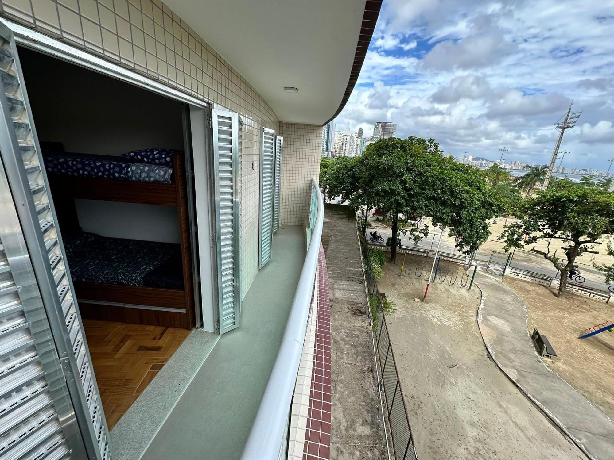 Ap Pe Na Areia Vista Parcial Mar Apartment Santos  Bagian luar foto